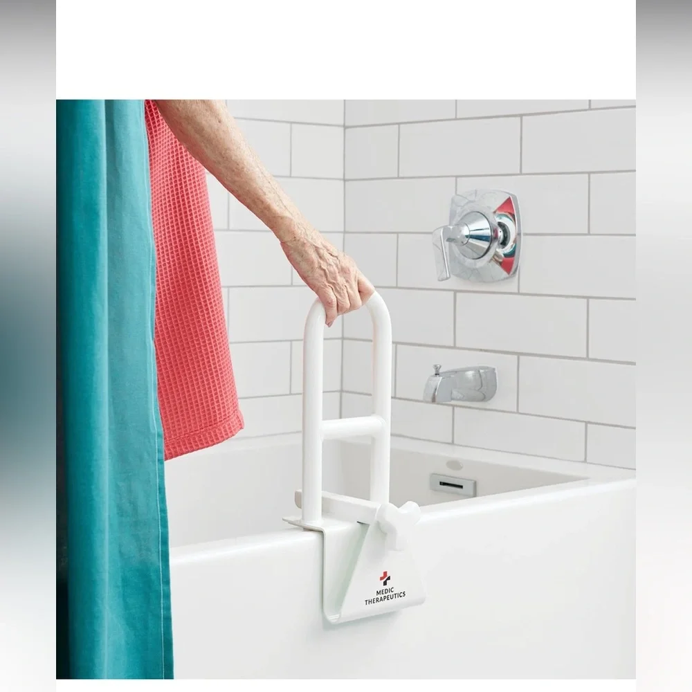 Medic Therapeutics Adjustable Steel Bathtub Safety Assist Rail